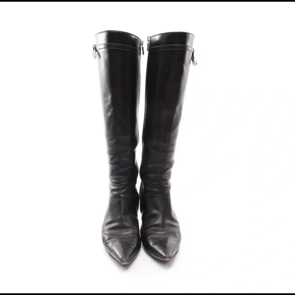 Louis Vuitton black zip up boots size 37 - Picture 1 of 5